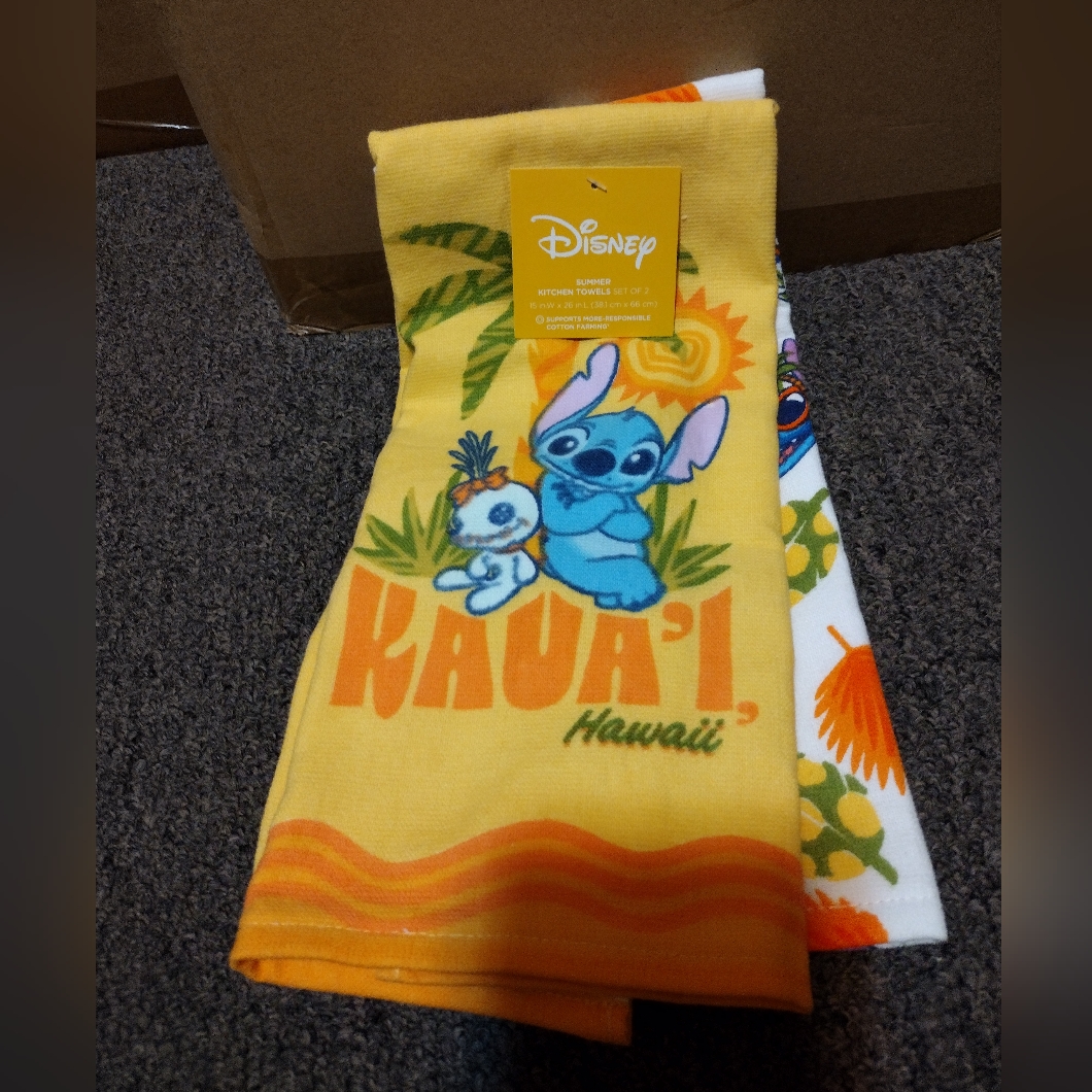Disney Stitchtropical Hand Towel 2 Ct